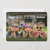 疑問に思すごいHappy-dosy New Year写真 シーズンカード (正面)