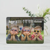 疑問に思すごいHappy-dosy New Year写真 シーズンカード (スタンド正面)