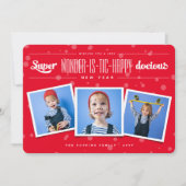 疑問に思すごいHappy-dosy New Year写真 シーズンカード (正面)