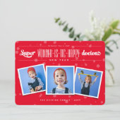 疑問に思すごいHappy-dosy New Year写真 シーズンカード (スタンド正面)