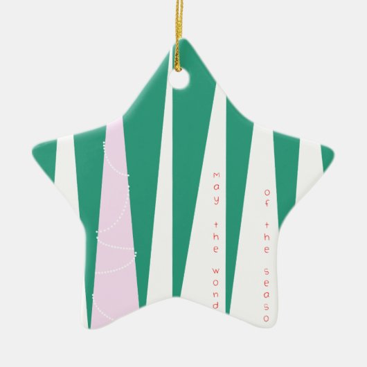 疑問に思の木 セラミックオーナメント (正面)