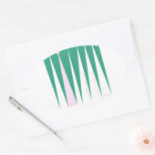 疑問に思の木 楕円形シール (封筒)