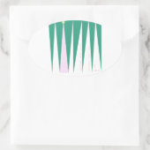 疑問に思の木 楕円形シール (バッグ)