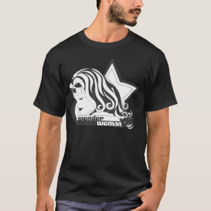 疑問に思ウーマンB&Wスター Tシャツ