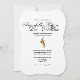 疑問に思エレガントAlice in Wonderland招待状 招待状