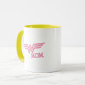 疑問に思ピンク マグカップ (正面左)