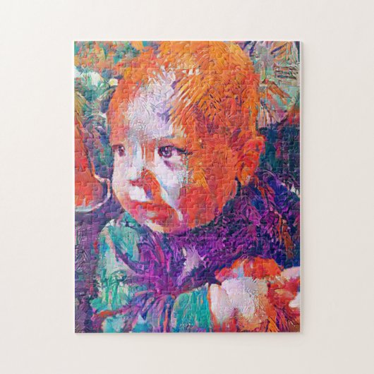 疑問に思ベビーの目にお洒落は ジグソーパズル (縦)