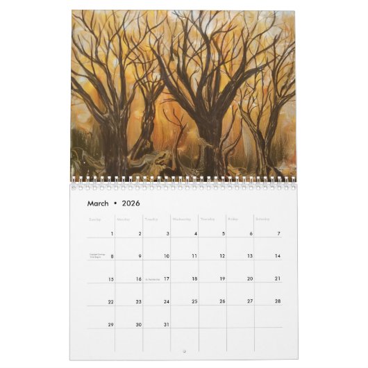 疑問に思二暦 カレンダー (3月 2026)