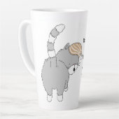 疑問に思今の昼寝は猫を何匹産む カフェラテマグ (左アングル)