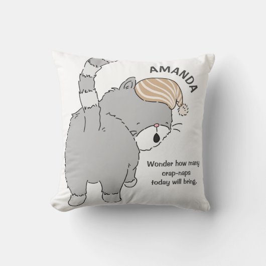 疑問に思今の昼寝は猫を何匹産む クッション (正面)