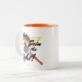 疑問に思剣の女 ツートーンマグカップ (正面左)