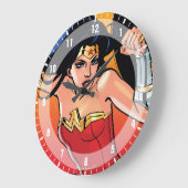 疑問に思剣の女 ラージ壁時計 (傾斜)