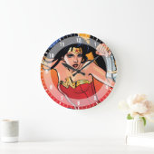 疑問に思剣の女 ラージ壁時計 (ホーム)