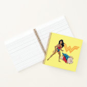 疑問に思女性& PB ノートブック (内部)