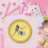 疑問に思女性& PB ペーパープレート (パーティー)