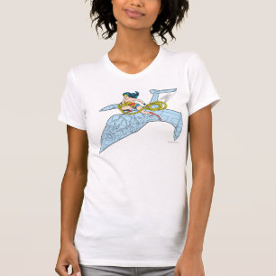 疑問に思宇宙船の女 Tシャツ