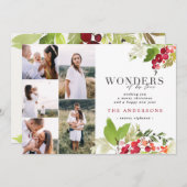 疑問に思恋の写真の水数々の色の葉 シーズンカード (正面/裏面)