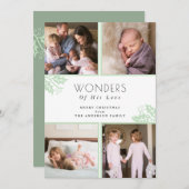 疑問に思愛 | Four Photo Christmas シーズンカード (正面/裏面)