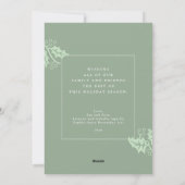 疑問に思愛 | Four Photo Christmas シーズンカード (裏面)