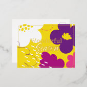 疑問に思挨拶 箔シーズンポストカード (正面/裏面)