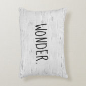 疑問に思文字オン樺の木ツリーアクセント枕 アクセントクッション (正面(垂直))