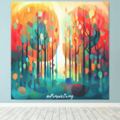 疑問に思林3 キャンバスプリント (インサイチュ (ウッドフロア))