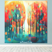 疑問に思林3 キャンバスプリント (インサイチュ (ウッドフロア))