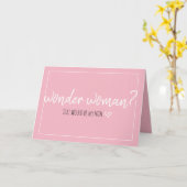 疑問に思母 カード (黄色い花)