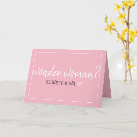 疑問に思母 カード (黄色い花)