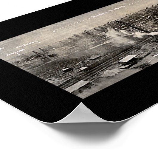 疑問に思油フィールドテキサス州写真1919 ポスター (角)