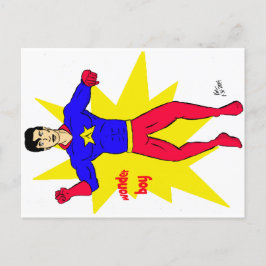 疑問に思男  ポストカード