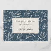 疑問に思 |ツインズホリデーフォイル誕生のお知らせ 箔シーズンカード (裏面)