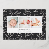 疑問に思 |ホイル誕生のお知らせ 箔シーズンカード (裏面)