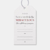 疑問に思&ミラクルスクリスマスホリデイ ギフトタグ (正面)