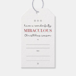 疑問に思&ミラクルスクリスマスホリデイ ギフトタグ