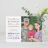 疑問に思&ミラクルスクリスマスホリデーフォトフラット シーズンカード (スタンド正面)