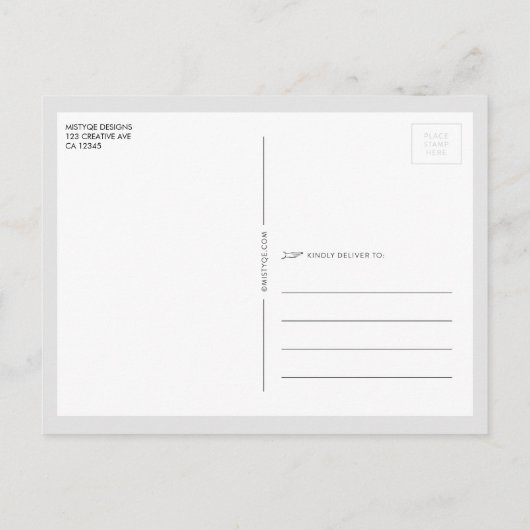 疑問に思&奇跡クリスマスフォトホリデー シーズンポストカード (裏面)