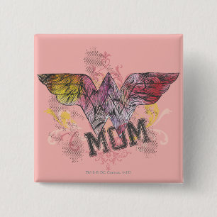 疑問に思 Mom Mixed Media(MOM混合メディア) 缶バッジ