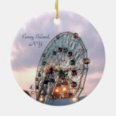 '疑問に思Wheel at Twilight'オーナメント セラミックオーナメント (裏面)