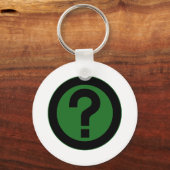 疑問符のク頼エリ記号の句読点 キーホルダー (正面)