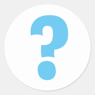 疑問符のステッカーと封筒用シール ラウンドシール