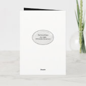 疑問符のバースデーキャンドル カード (裏面)