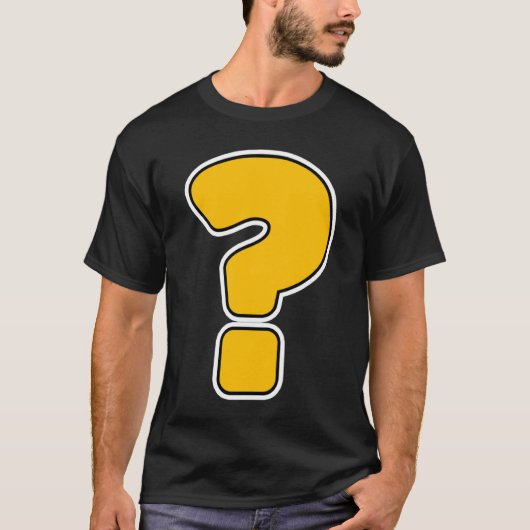 疑問符の句読点ファン Tシャツ (正面)