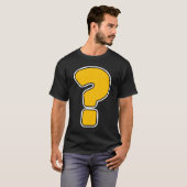 疑問符の句読点ファン Tシャツ (正面フル)