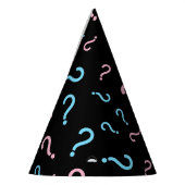 疑問符の性別が黒いパーティー帽子を明らかにする パーティーハット (左)
