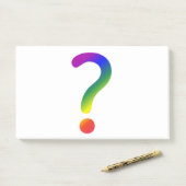 疑問符の虹のポストイットノート ポストイット (デスク)