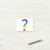 疑問符の虹 ポストイット (デスク上)