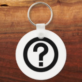 疑問符の記号 キーホルダー (正面)