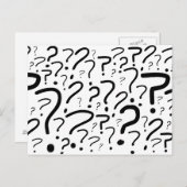 疑問符はがき ポストカード (正面/裏面)