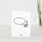 疑問符グリーティングカード カード (裏面)